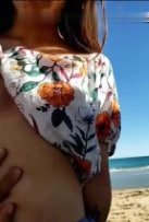 海边度假激战！女友沙滩激情缠绵，浪叫盖过海浪声！